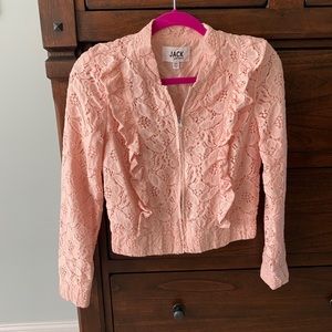 Jack Link lace bomber jacket. Size XS. Like new!